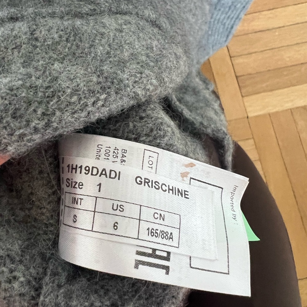 BASH Heather Grey Wool Oversized Cardigan - Picture 9 of 15